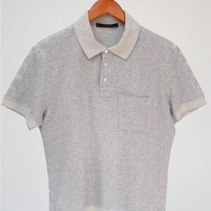 Louis vuitton half monogram tweed polo